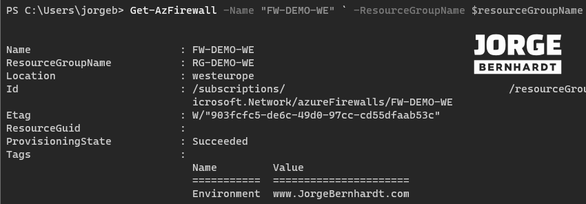 Get-AzFirewall