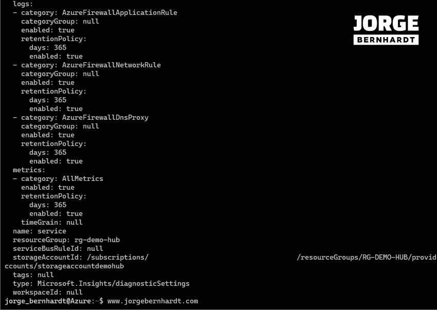 Azure Firewall diagnostic