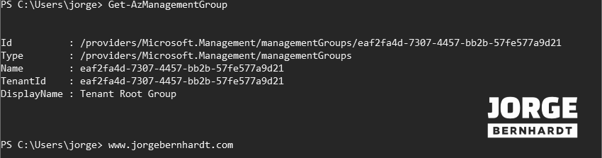 Get-AzManagementGroup