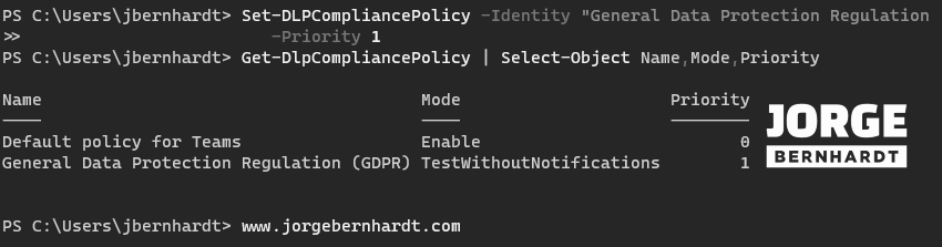 Set-DLPCompliancePolicy