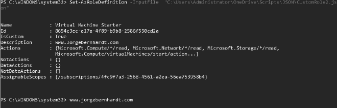 How to create and manage custom roles using Azure PowerShell · Jorge ...