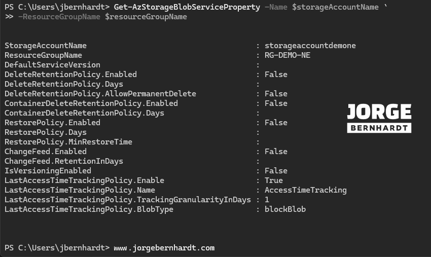 Enable-AzStorageBlobLastAccessTimeTracking