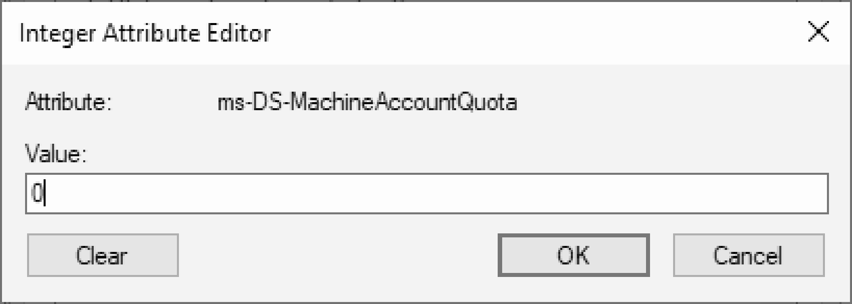 How to change the attribute ms-DS-MachineAccountQuota · Jorge Bernhardt