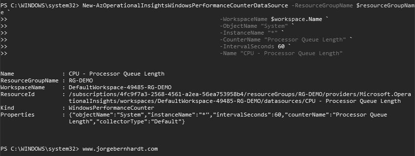 data sources Log Analytics