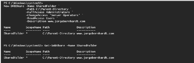 How to create a Shared Folder using PowerShell · Jorge Bernhardt
