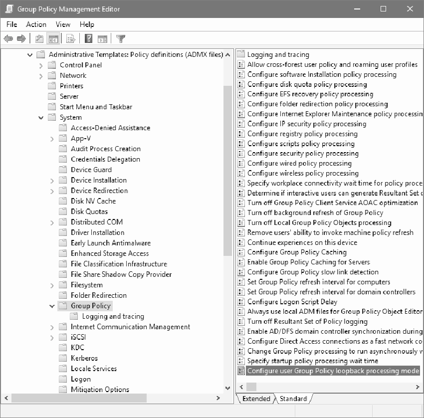 Group Policy Microsoft Management Console (MMC)