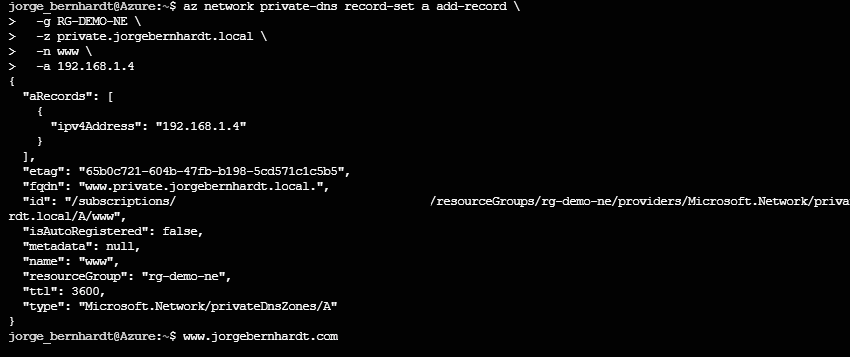 Azure DNS Records