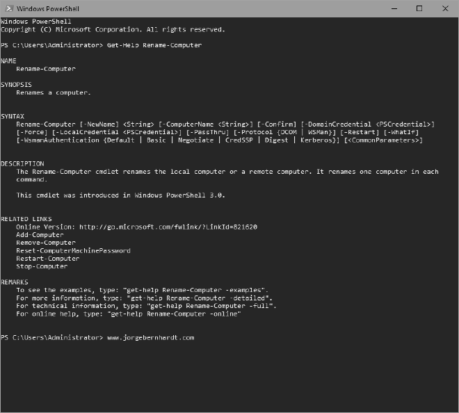 How to rename a computer with PowerShell · Jorge Bernhardt