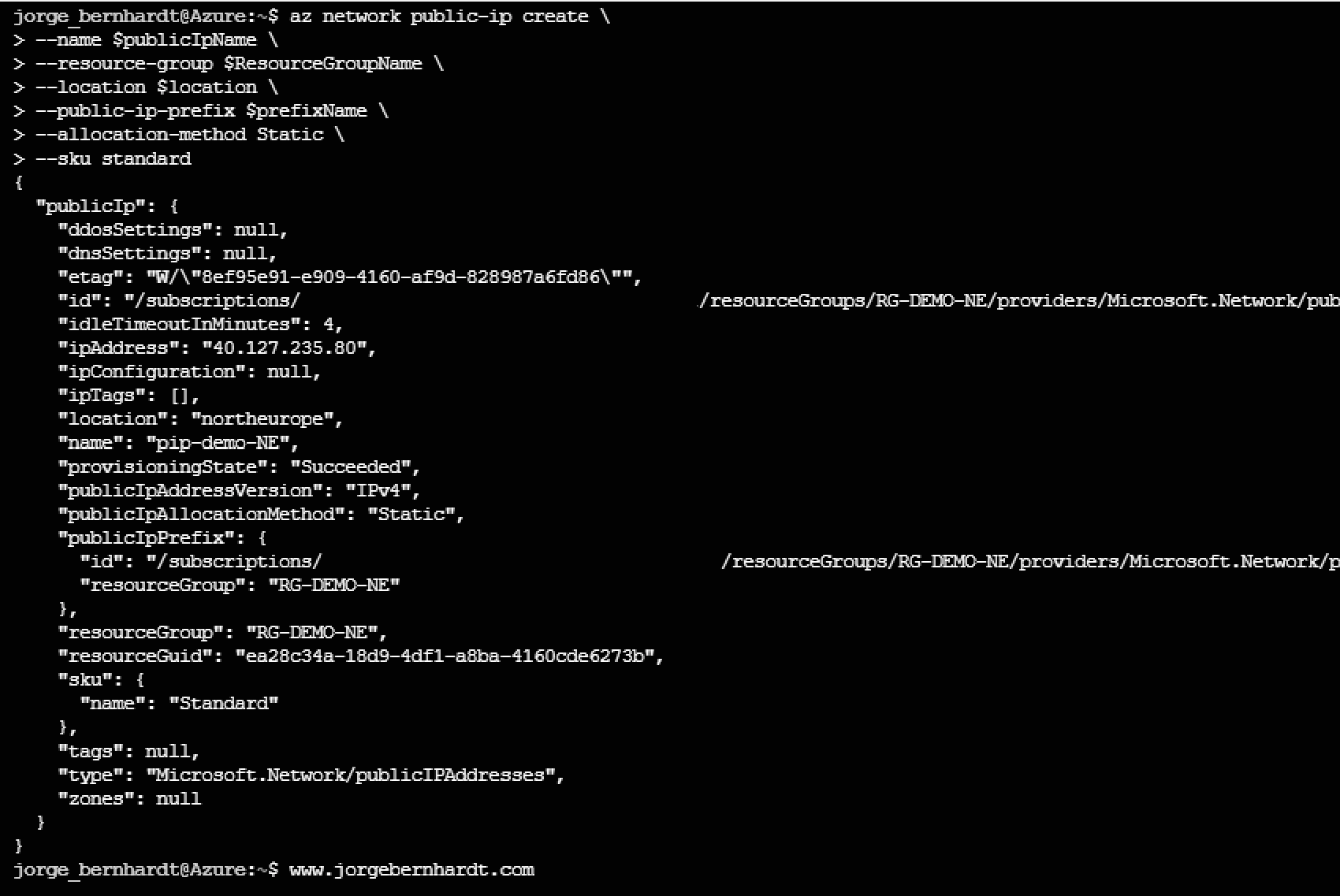 How to reserve an Azure Public IP Range · Bernhardt