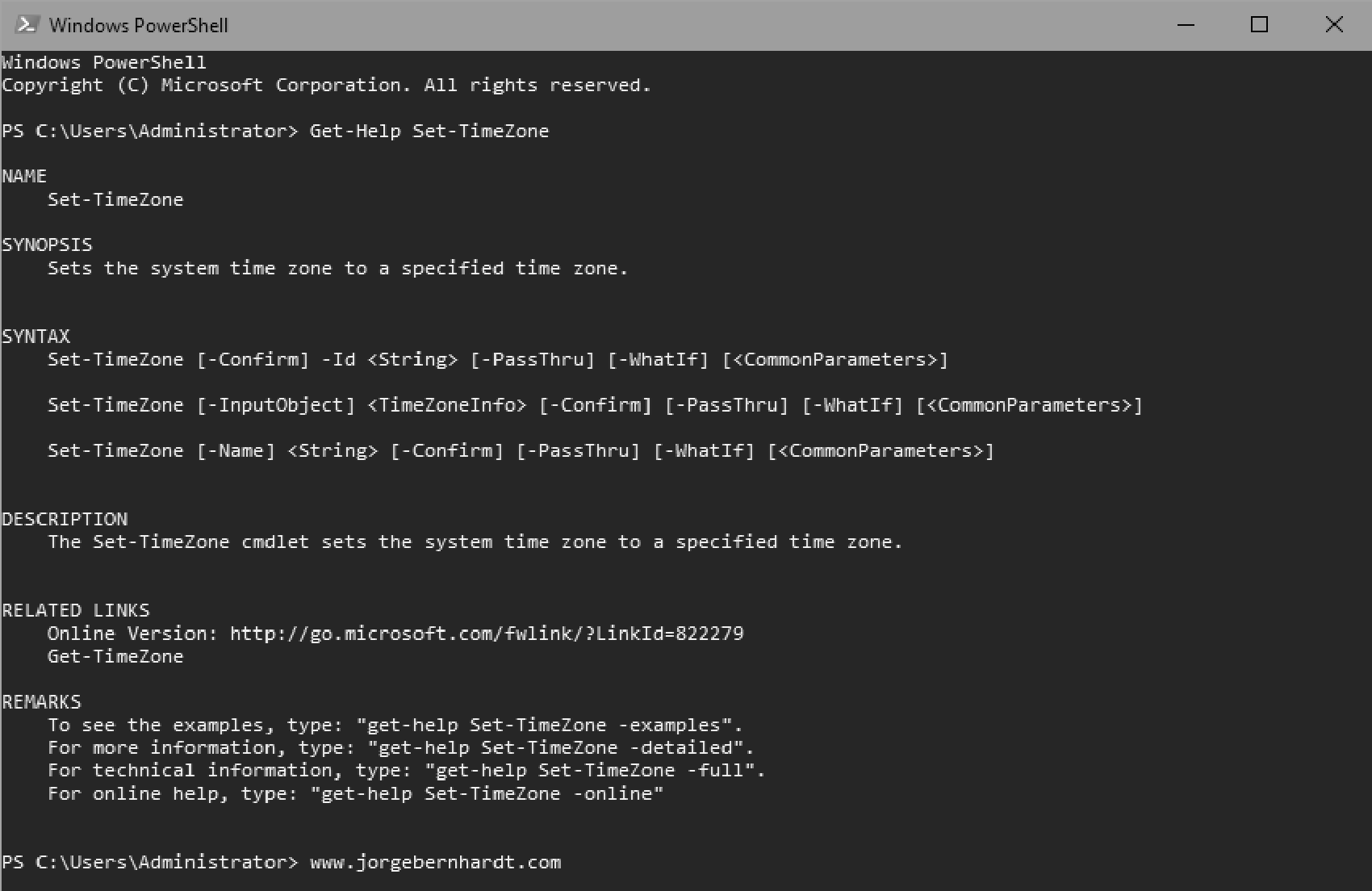 How to set the system time zone with PowerShell · Bernhardt