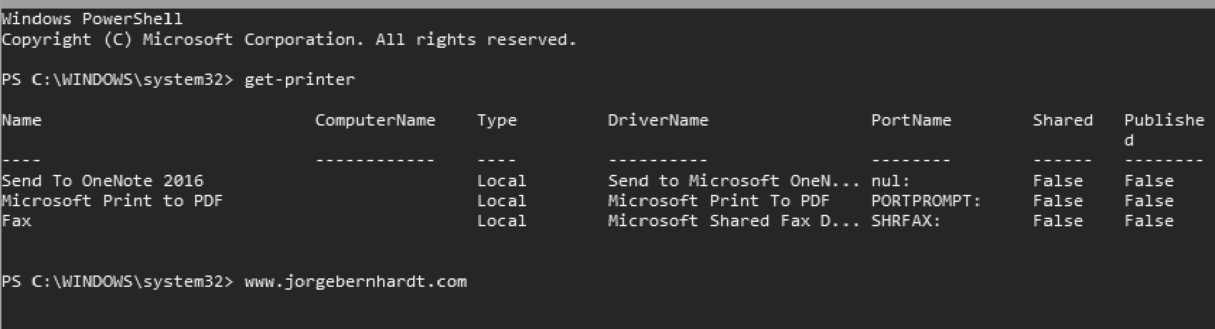 How to share a Printer with PowerShell · Jorge Bernhardt