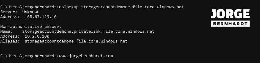 file share private endpoint