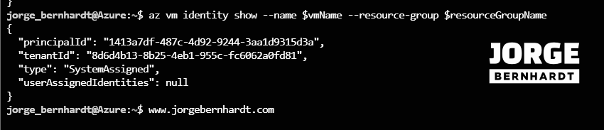 system identity VM